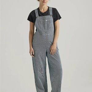 Lee Blue Denim Overalls Relaxed Fit
